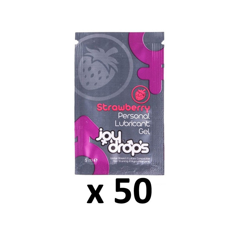 Joy Drops Dosettes Lubrifiant Arôme Fraise 5mL x50